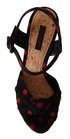 Dolce & Gabbana Multicolor Platform Wedges Sandals Charmeuse Shoes - Women’s Heels